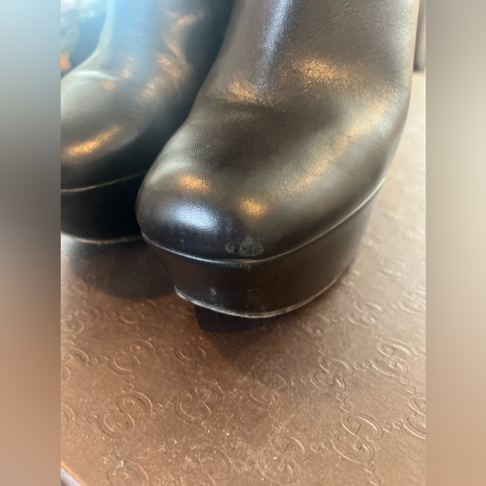 Gucci // Claudie Runway Platform Bootie // Size 3… - image 7